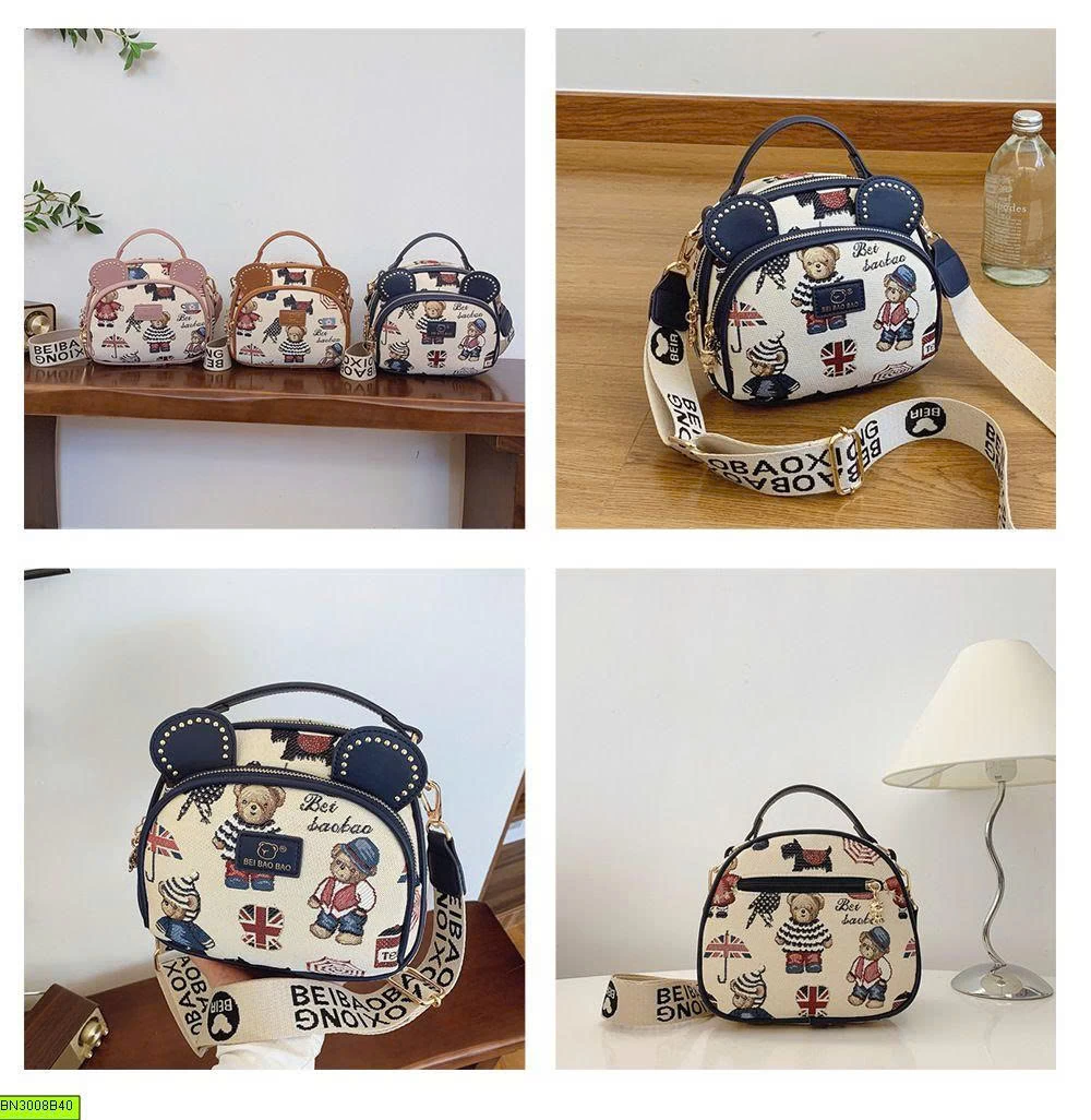 TÚI ĐEO VAI BEIBAOBAO MINI BẢN TAI GẤU