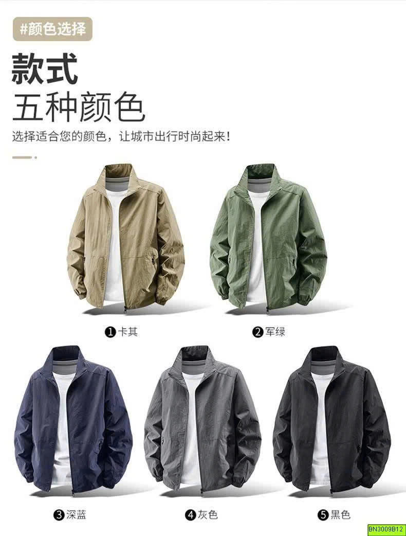 ÁO KHOÁC GIÓ MỎNG BASIC CHO NAM