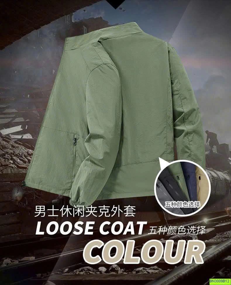 ÁO KHOÁC GIÓ MỎNG BASIC CHO NAM