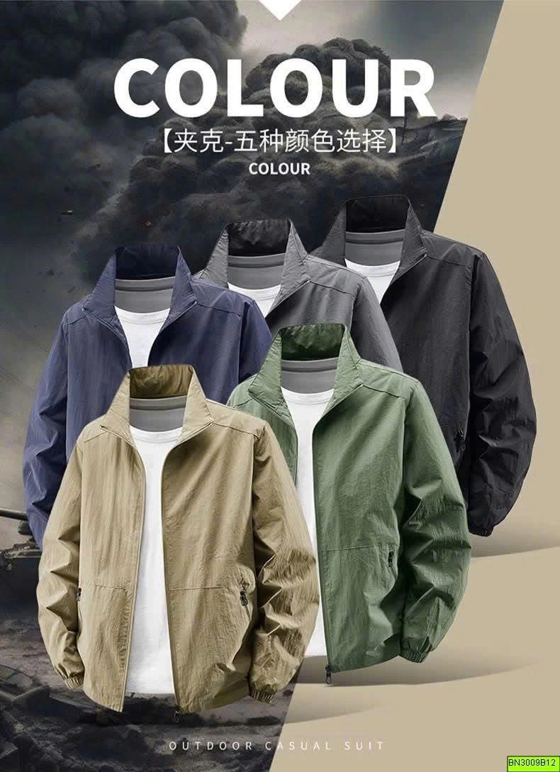 ÁO KHOÁC GIÓ MỎNG BASIC CHO NAM