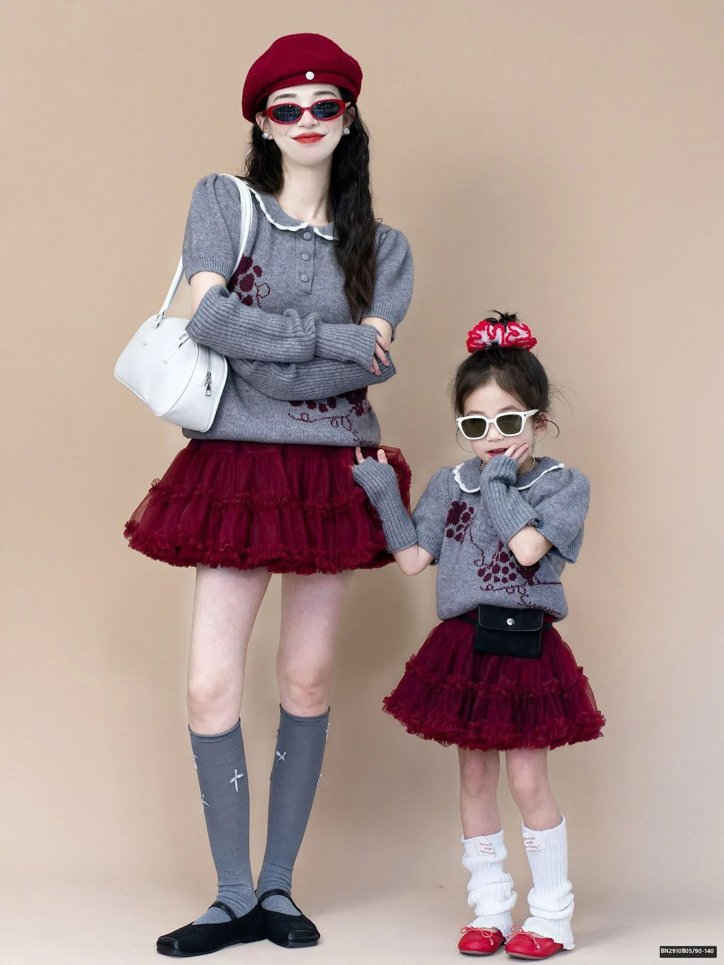 SÉT ÁO LEN NGẮN TAY MIX CHÂN VÁY VOAN BỒNG