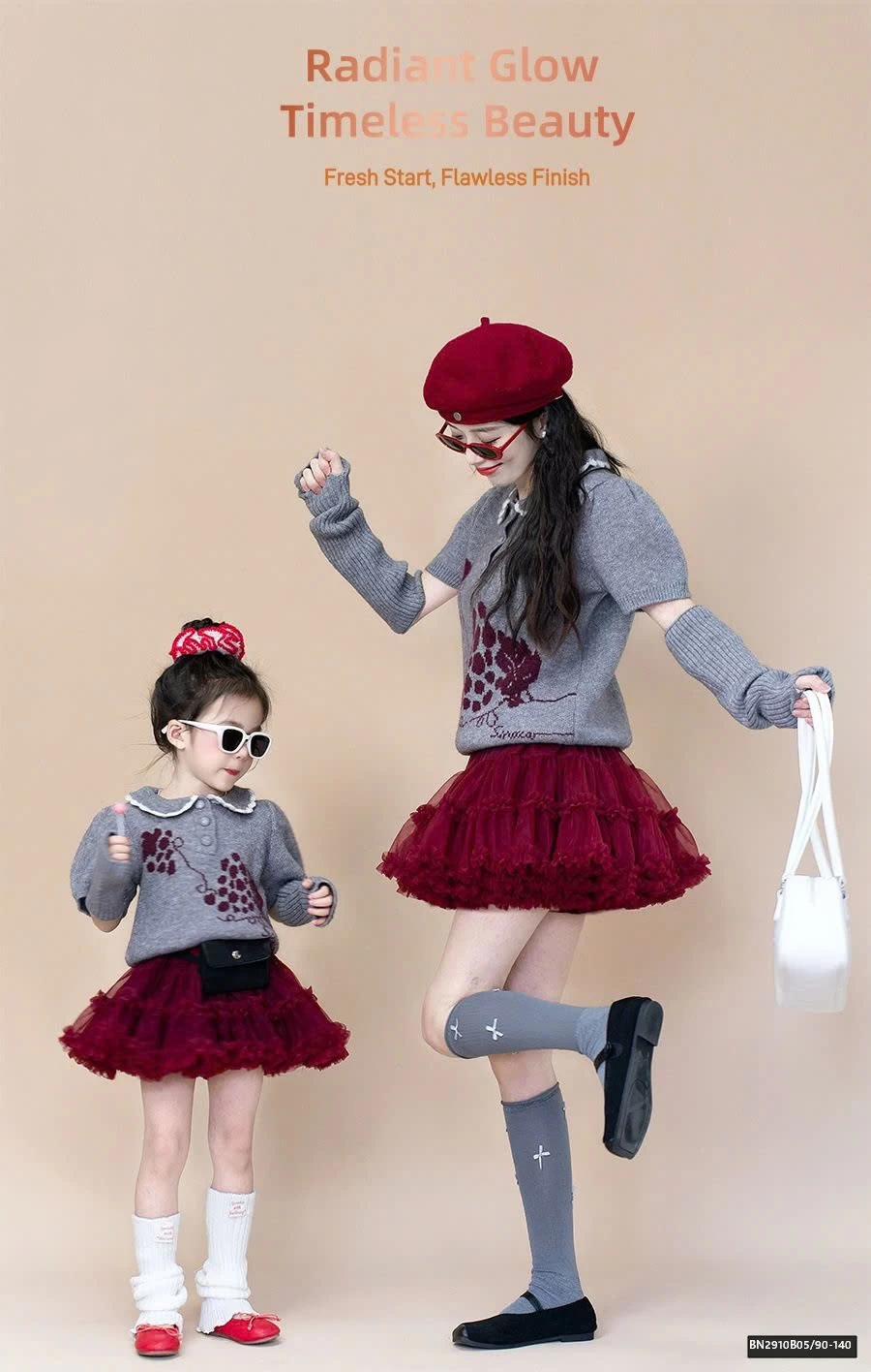 SÉT ÁO LEN NGẮN TAY MIX CHÂN VÁY VOAN BỒNG