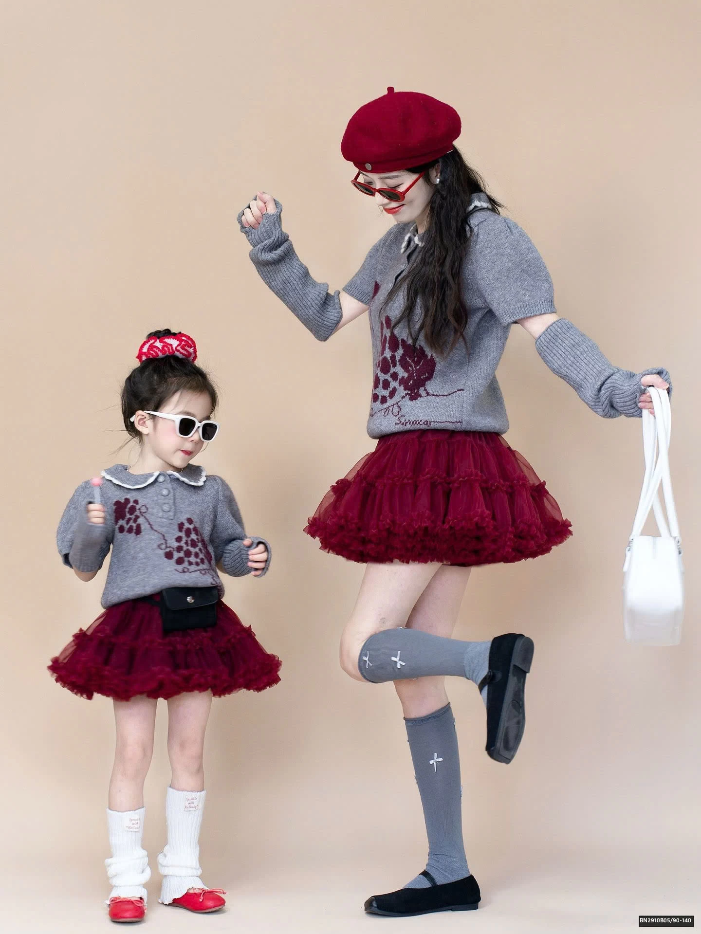 SÉT ÁO LEN NGẮN TAY MIX CHÂN VÁY VOAN BỒNG