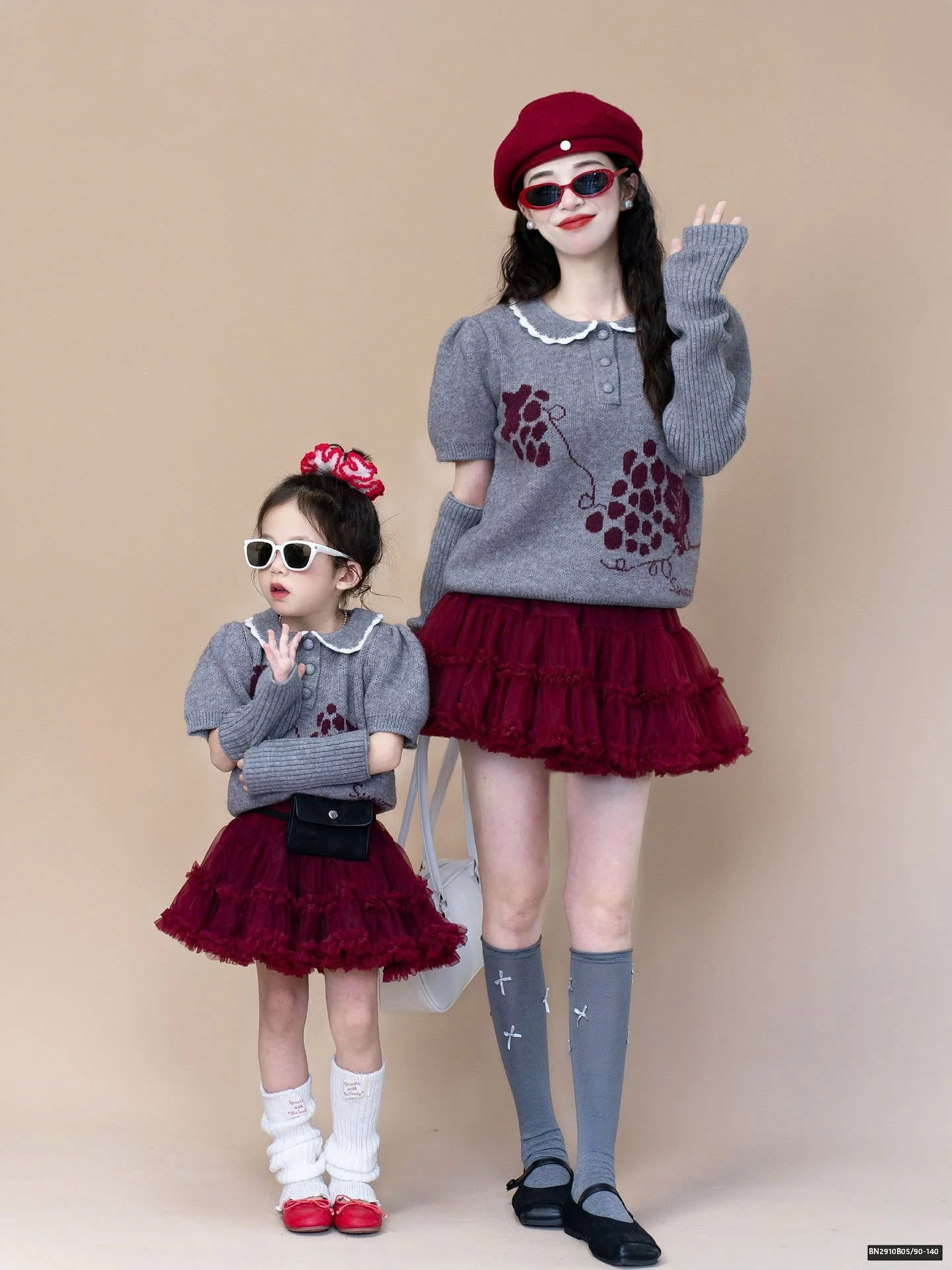 SÉT ÁO LEN NGẮN TAY MIX CHÂN VÁY VOAN BỒNG