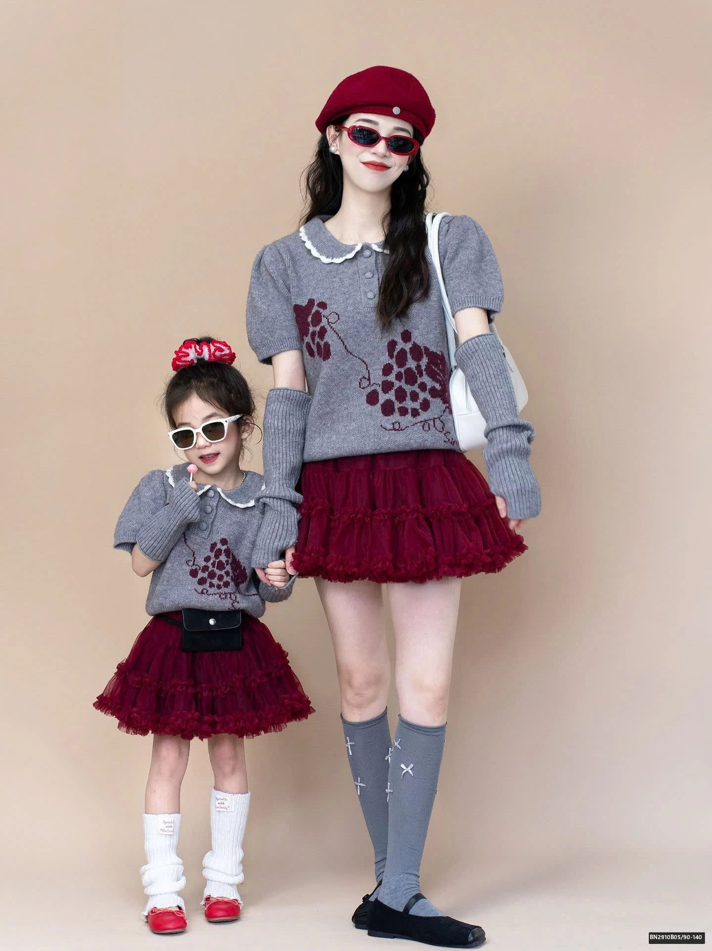 SÉT ÁO LEN NGẮN TAY MIX CHÂN VÁY VOAN BỒNG