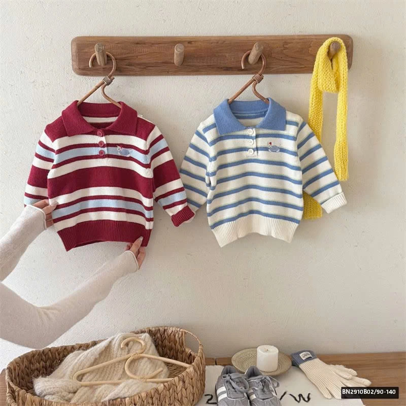 ÁO POLO LEN KẺ NGANG