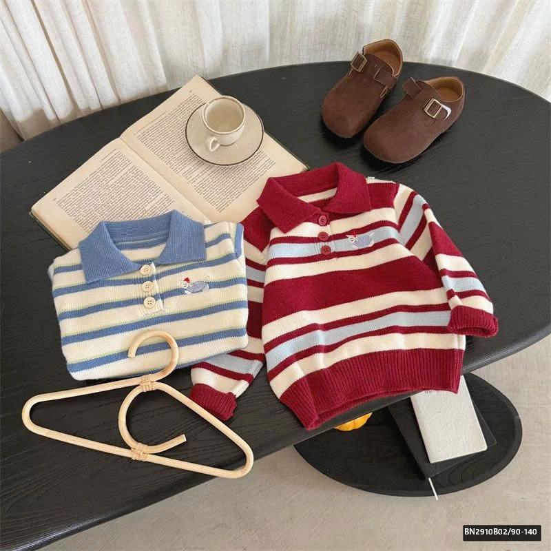 ÁO POLO LEN KẺ NGANG