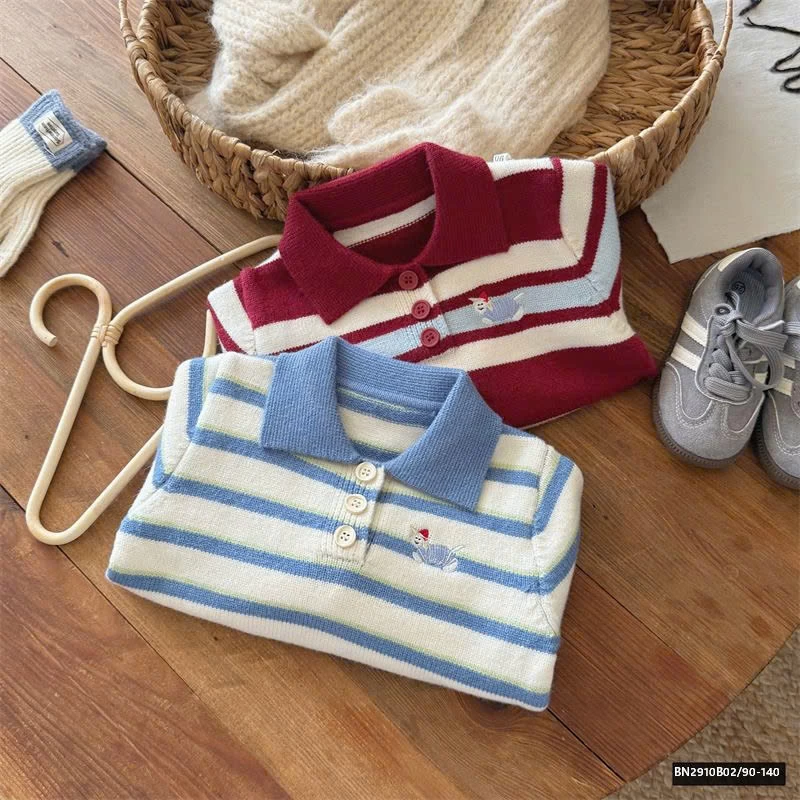 ÁO POLO LEN KẺ NGANG