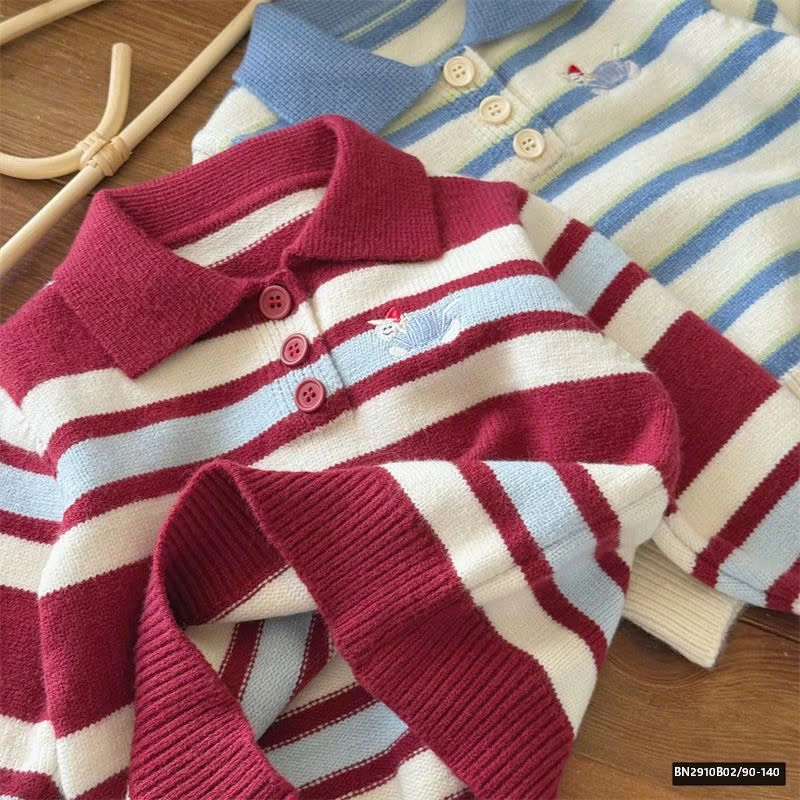 ÁO POLO LEN KẺ NGANG