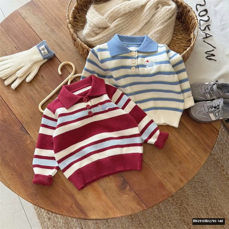 ÁO POLO LEN KẺ NGANG