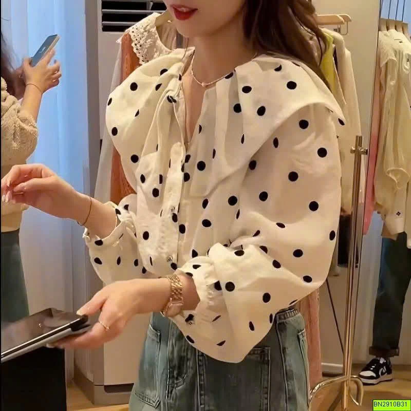 ÁO SƠMI CHẤM BI