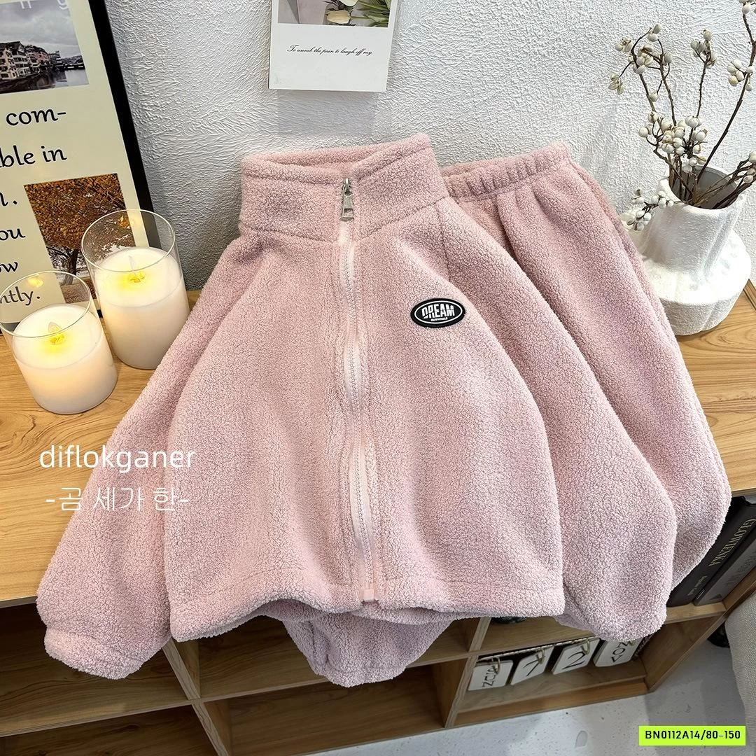 SÉT BỘ ÁO KHOÁC LÔNG CỪU MỀM ẤM