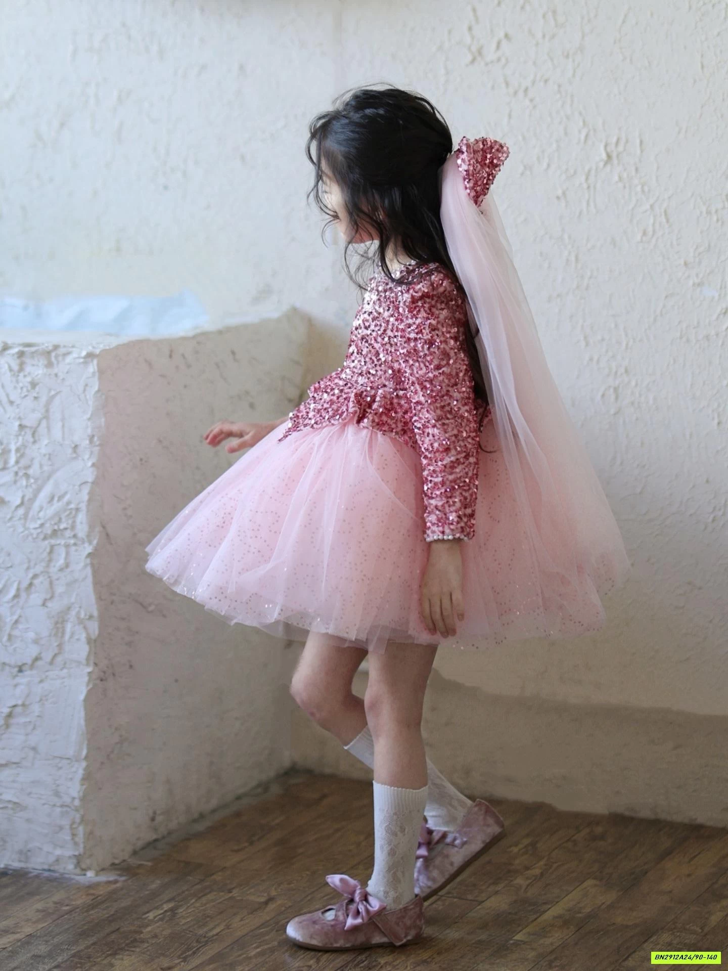 ĐẦM CÔNG CHÚA HỒNG BLING LÓT NHUNG