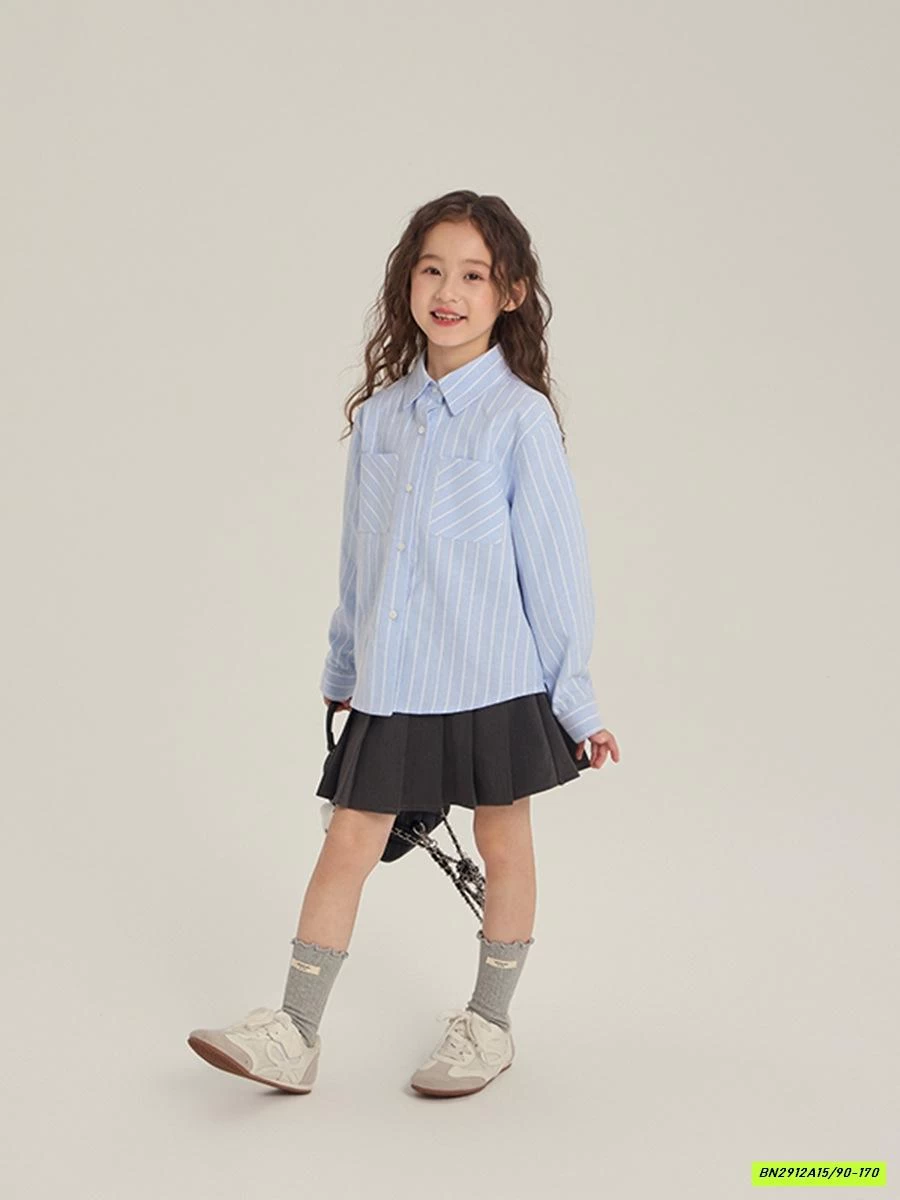 SƠ MI SỌC XANH 25F165 AMBB