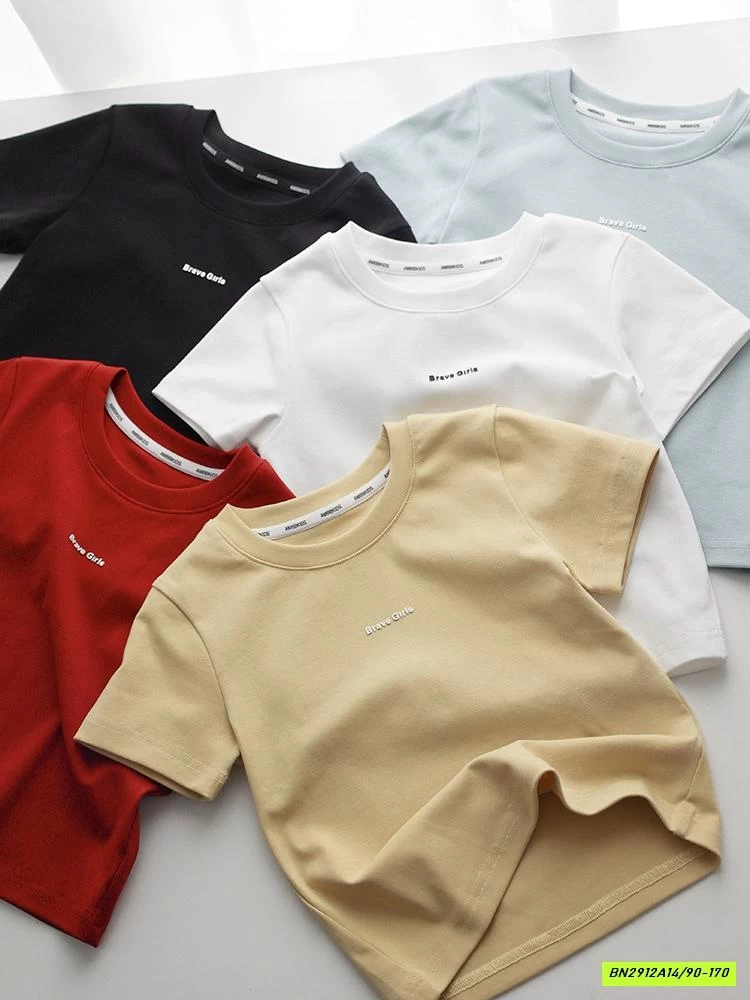 CROPTOP CỔ TRÒN TRƠN MÀU 25C203 AMBB