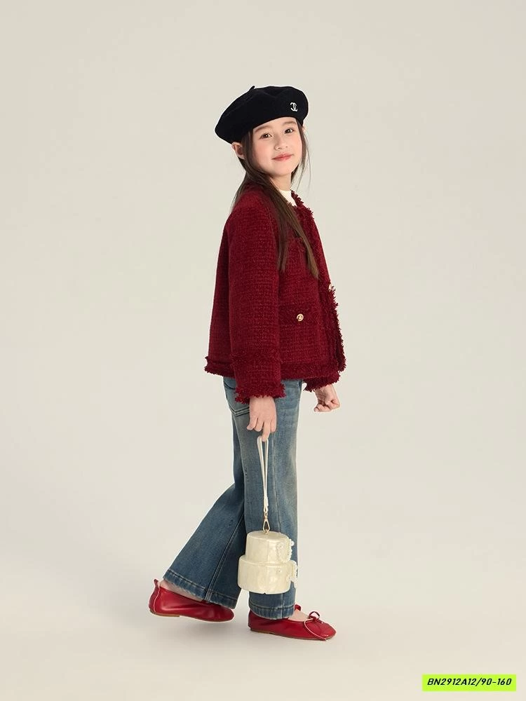 KHOÁC DẠ TWEET ĐỎ 25M039 AMBB