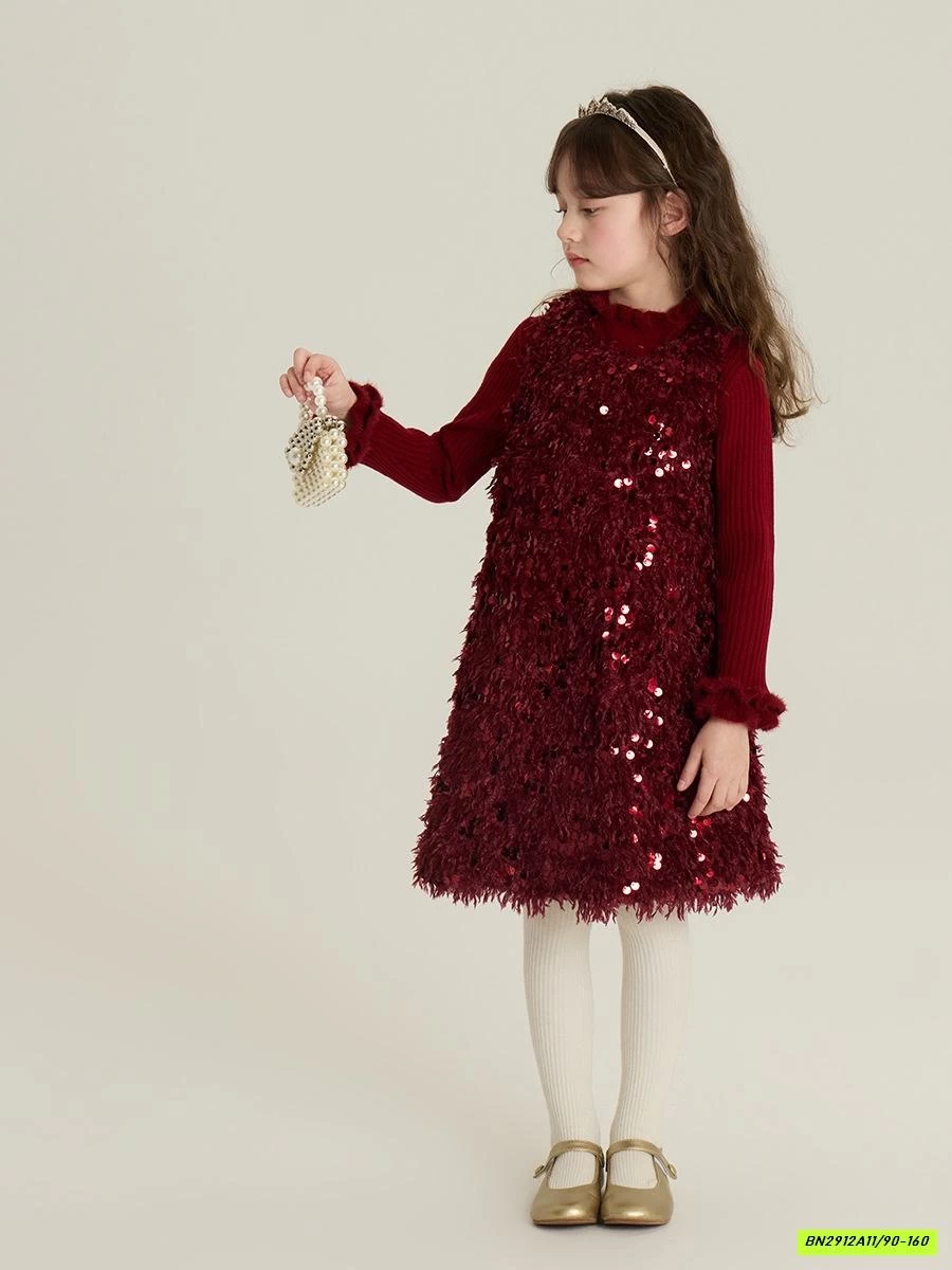 ĐẦM ĐỎ BLING TRẦN TRÁM AMBB