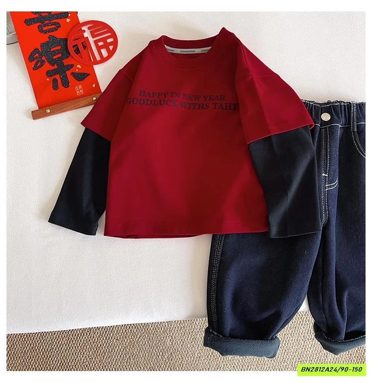 ÁO THUN ĐỎ GIẢ 2 LỚP CHUANCHUANMA