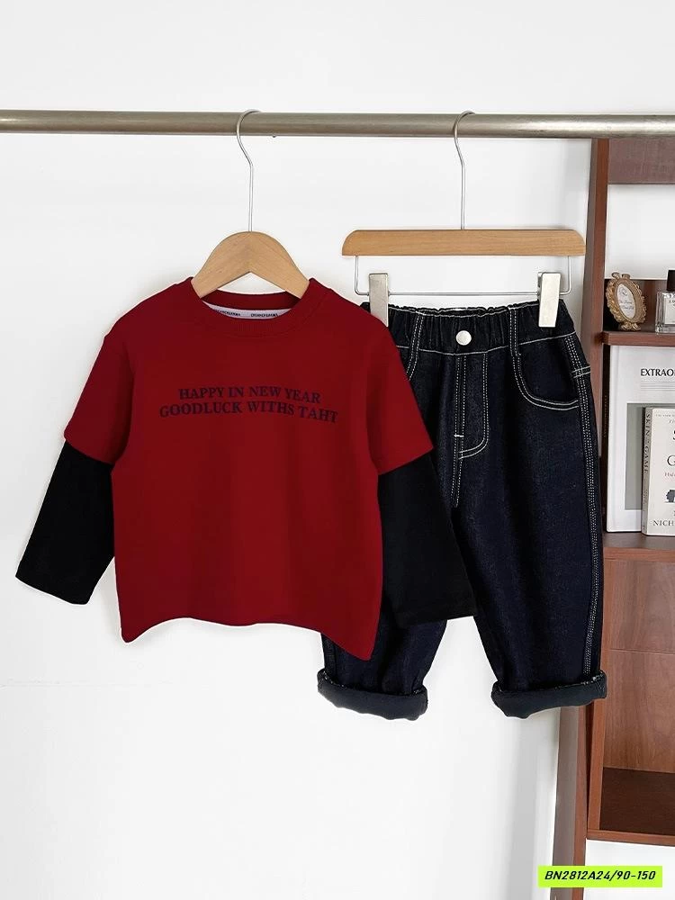 ÁO THUN ĐỎ GIẢ 2 LỚP CHUANCHUANMA