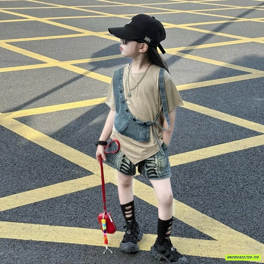 ÁO THUN PHỐI JEANS MIX SHORT JEANS