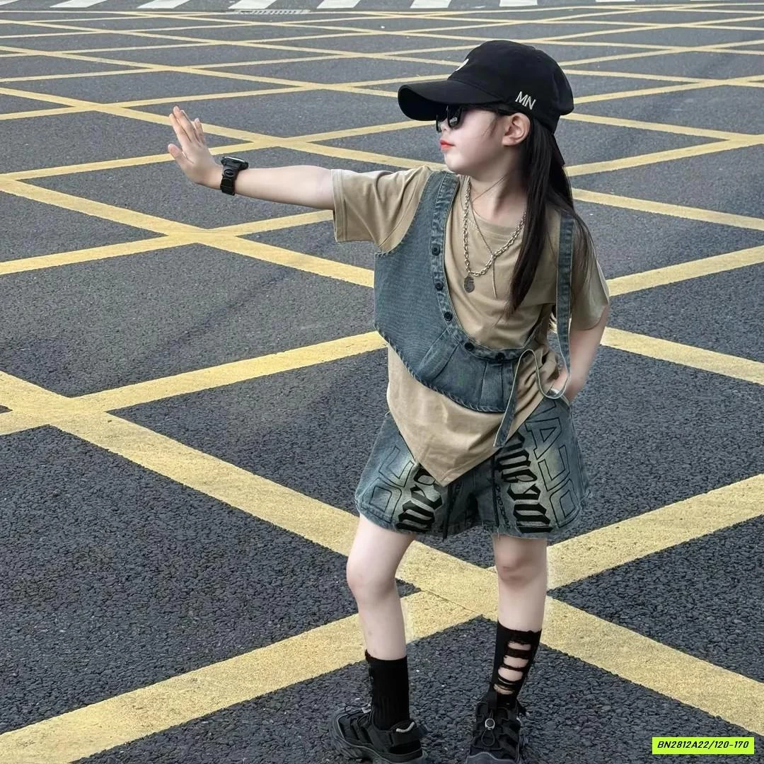 ÁO THUN PHỐI JEANS MIX SHORT JEANS