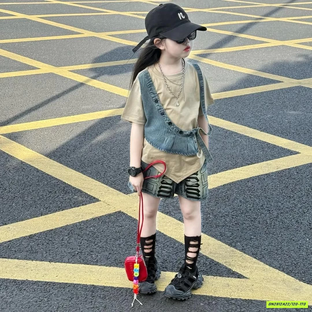 ÁO THUN PHỐI JEANS MIX SHORT JEANS