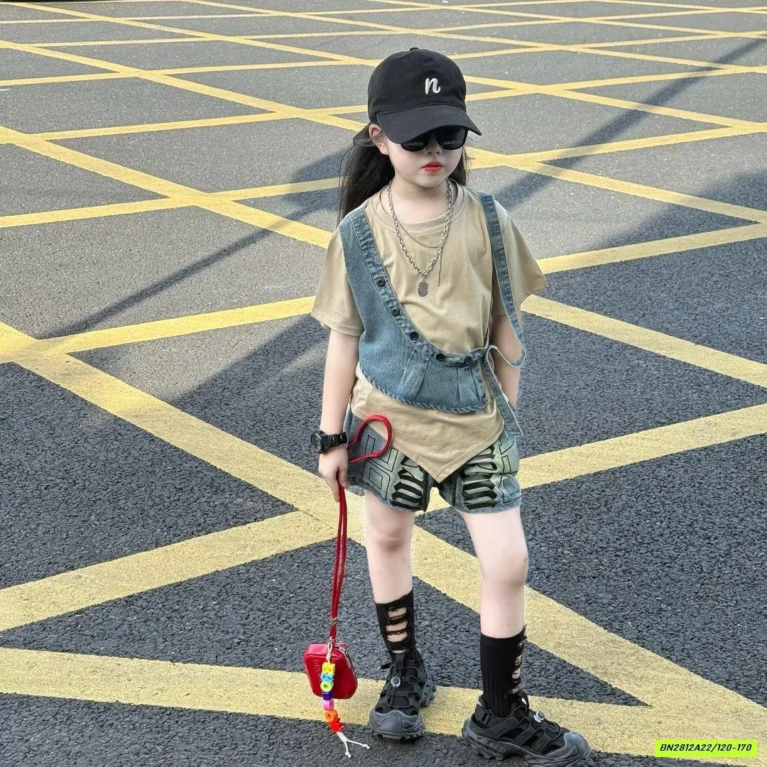 ÁO THUN PHỐI JEANS MIX SHORT JEANS