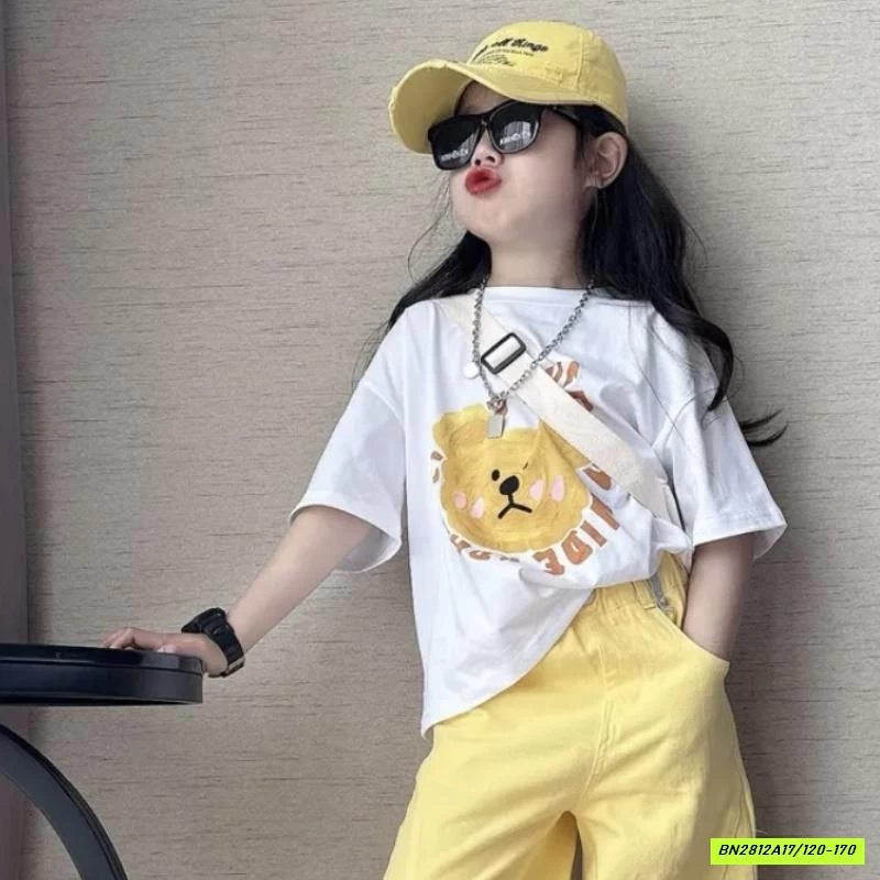 ÁO THUN GẤU MIX QUẦN SUÔNG