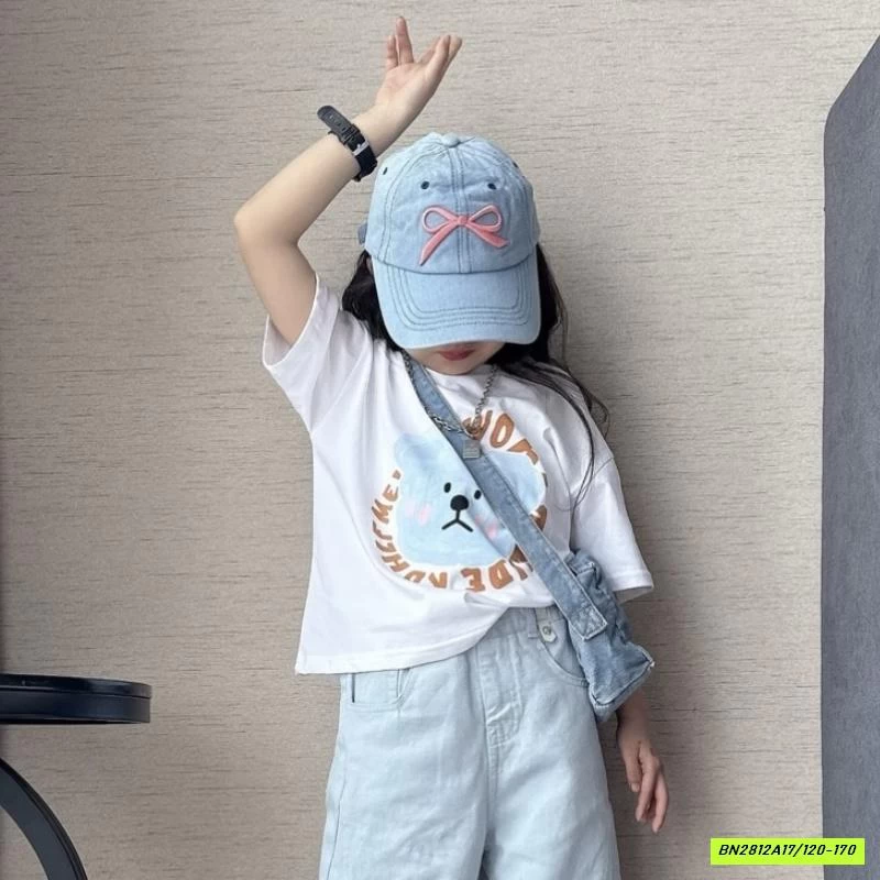 ÁO THUN GẤU MIX QUẦN SUÔNG