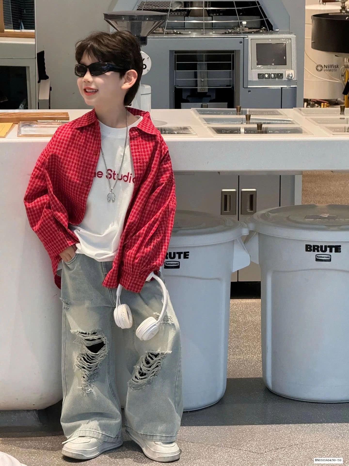 JEANS SUÔNG RÁCH GỐI