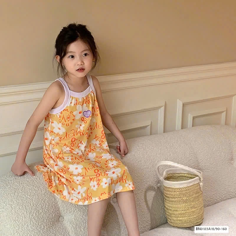 ĐẦM 2 DÂY HOA XINH XẮN