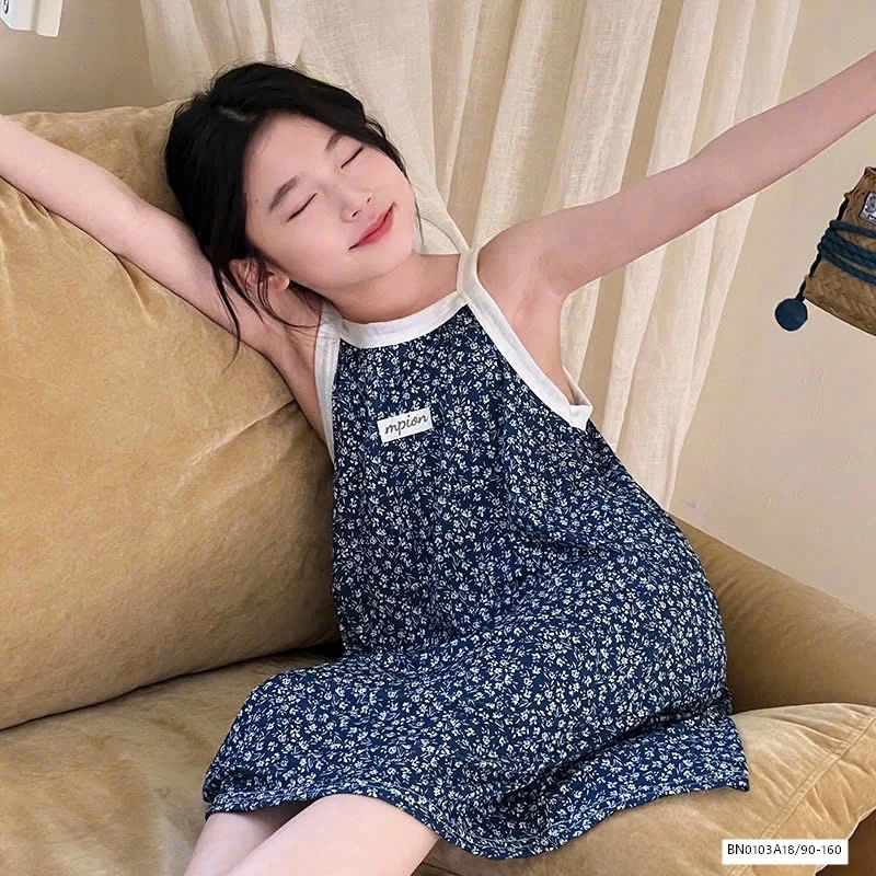 ĐẦM 2 DÂY HOA XINH XẮN