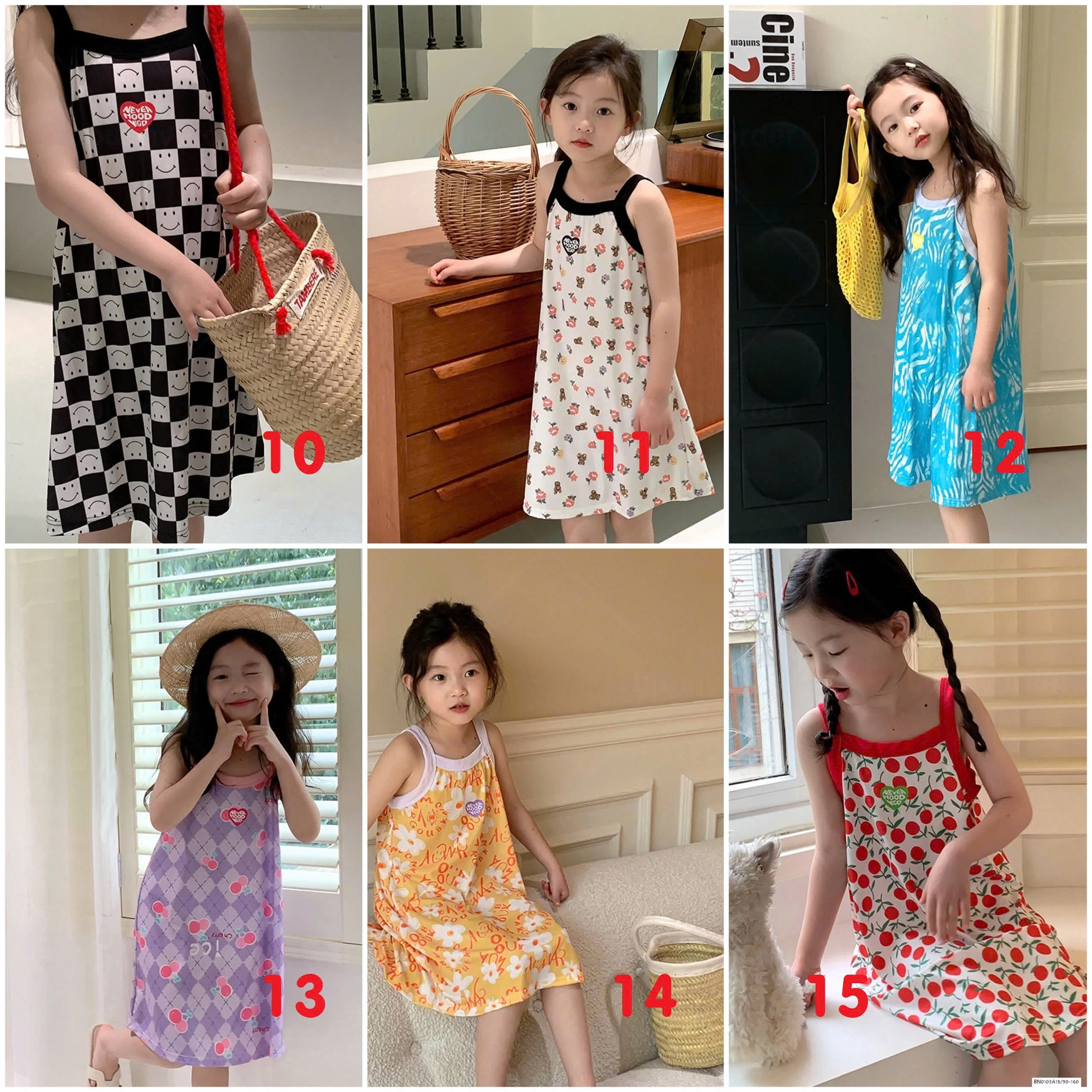 ĐẦM 2 DÂY HOA XINH XẮN