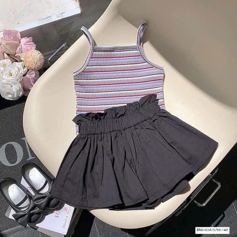 SÉT ÁO 2 DÂY MIX QUẦN VÁY