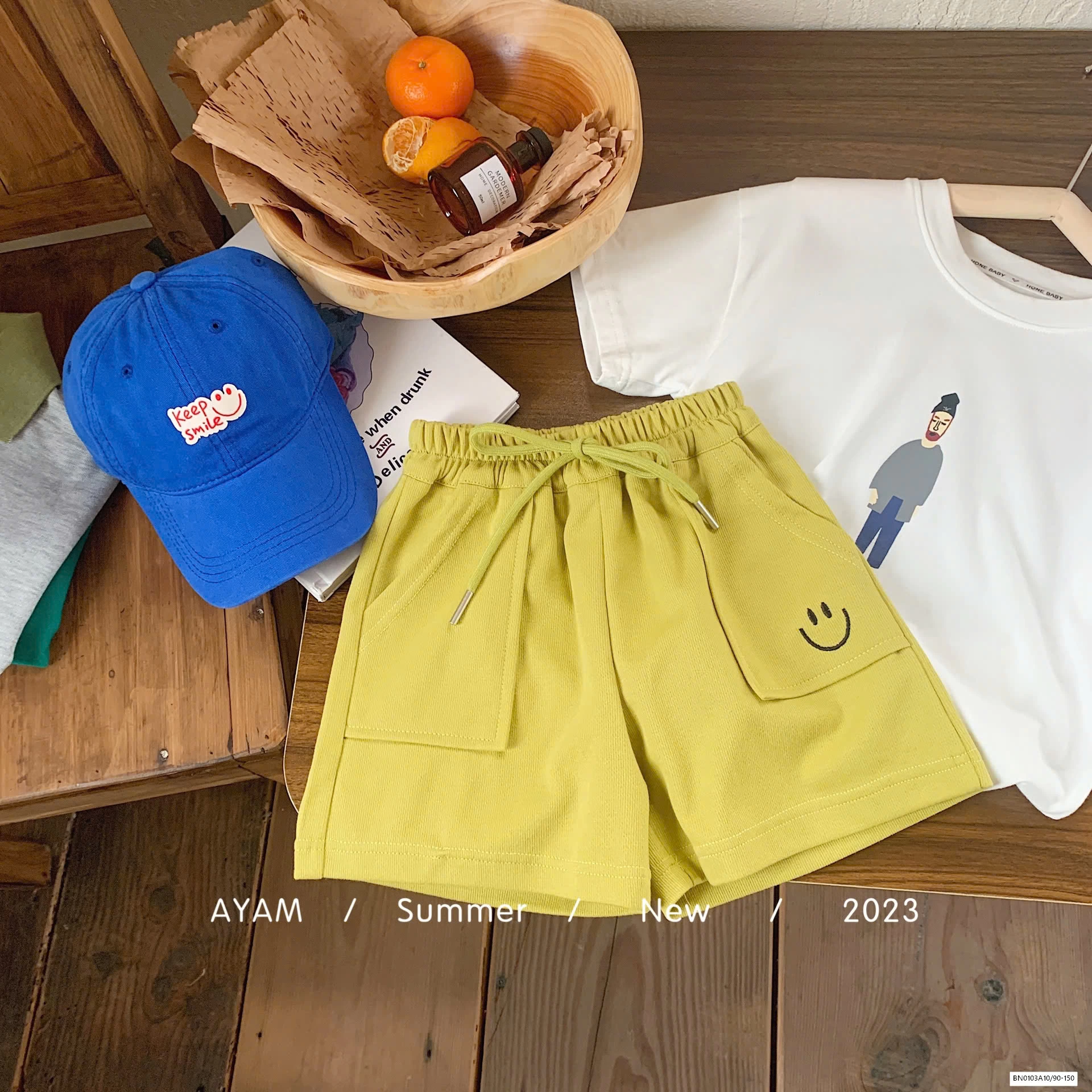 SHORT COTTON MẶT CƯỜI