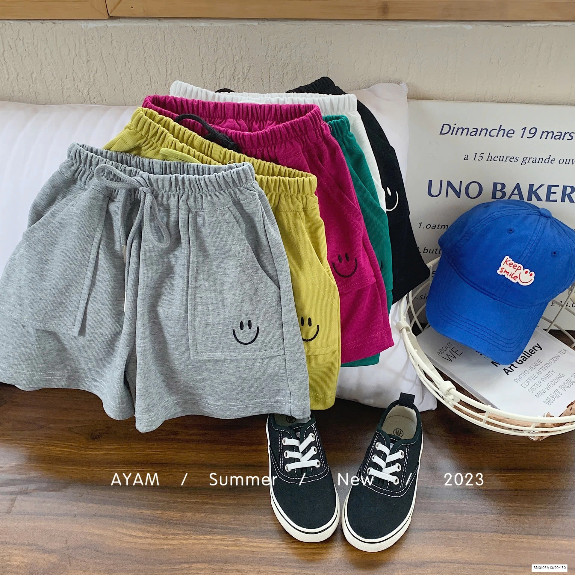 SHORT COTTON MẶT CƯỜI