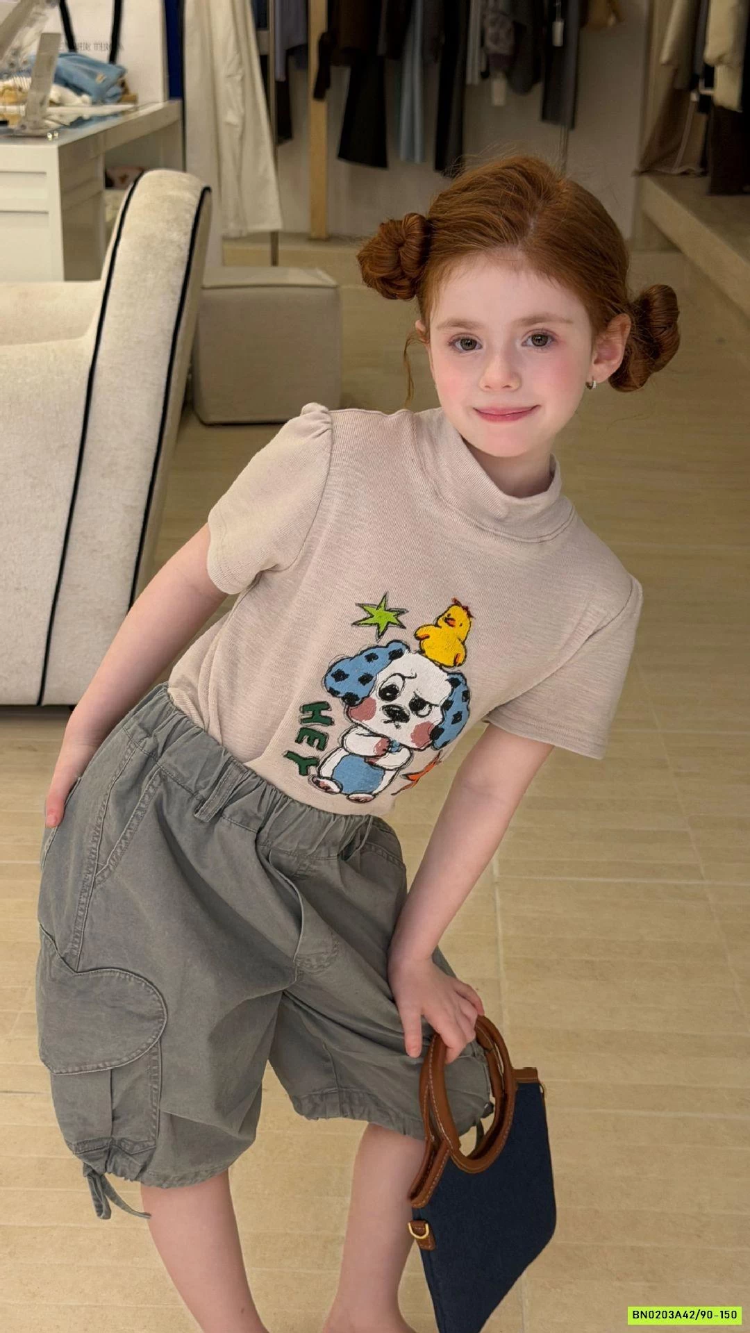 ÁO THUN CỔ 3P NGẮN TAY CHÓ ĐỐM