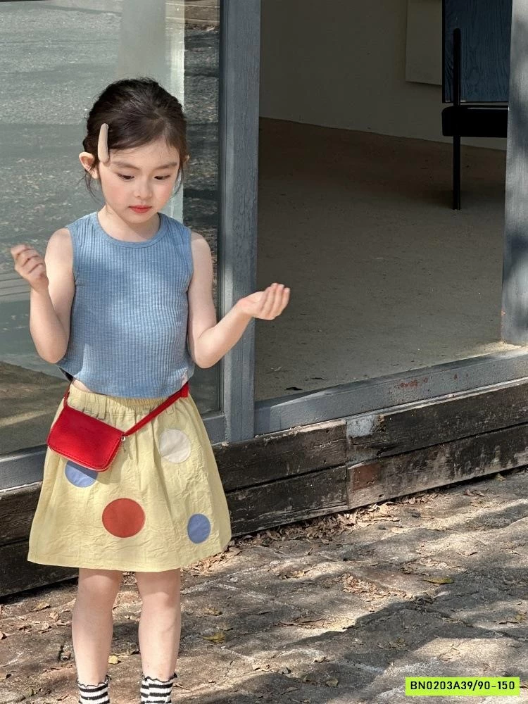 ÁO GÂN SÁT NÁCH MIX CV CHẤM BI