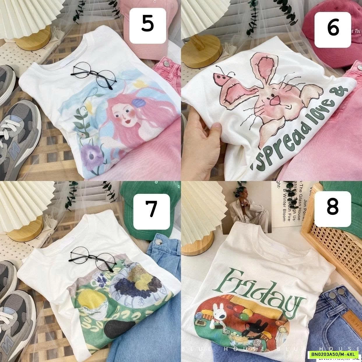 ÁO PHÔNG NỮ IN HÌNH KUTE