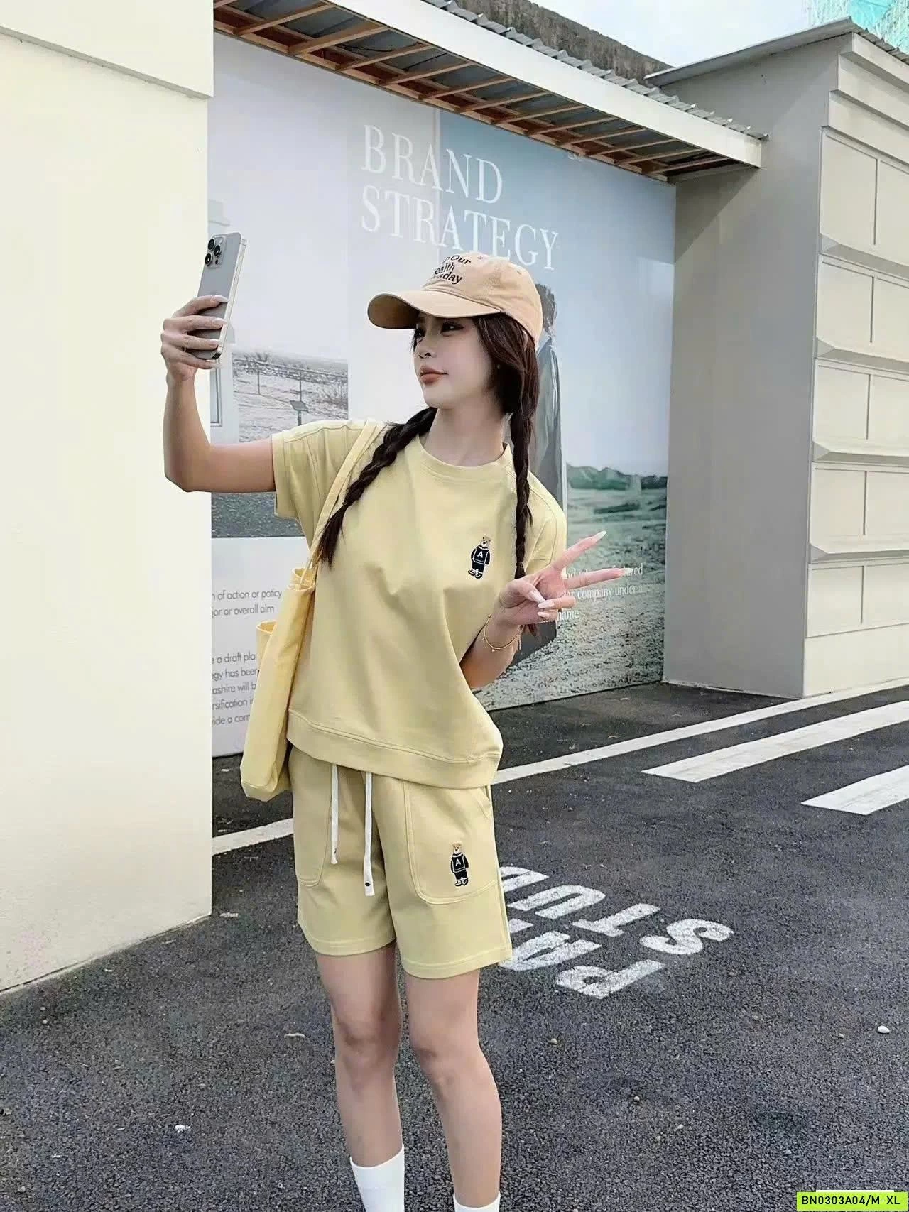 BỘ COTTON LOGO GẤU INBLUE