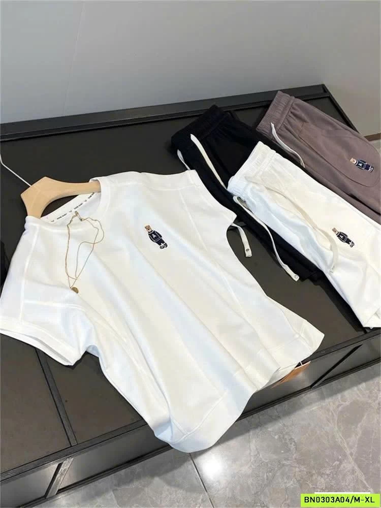 BỘ COTTON LOGO GẤU INBLUE