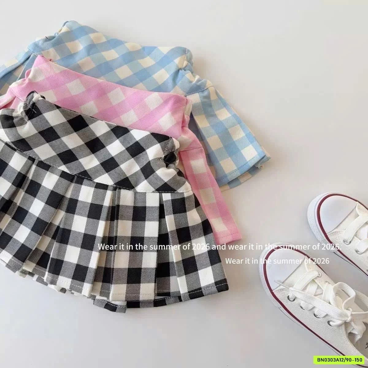 ÁO 2 DÂY KITTY MIX CV CARO T&Q KIDS