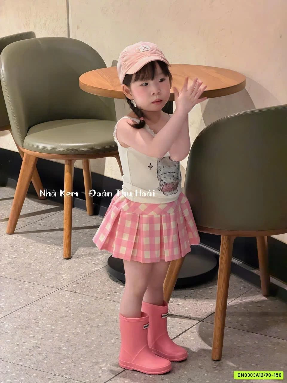 ÁO 2 DÂY KITTY MIX CV CARO T&Q KIDS