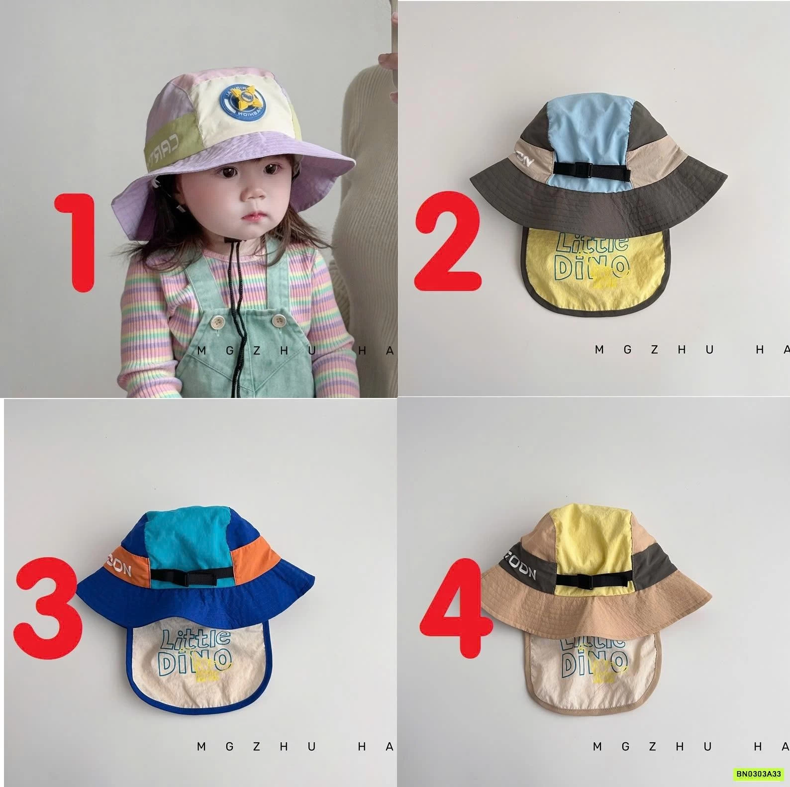 MŨ CHỐNG NẮNG KÈM VẠT CHE PHỐI MÀU