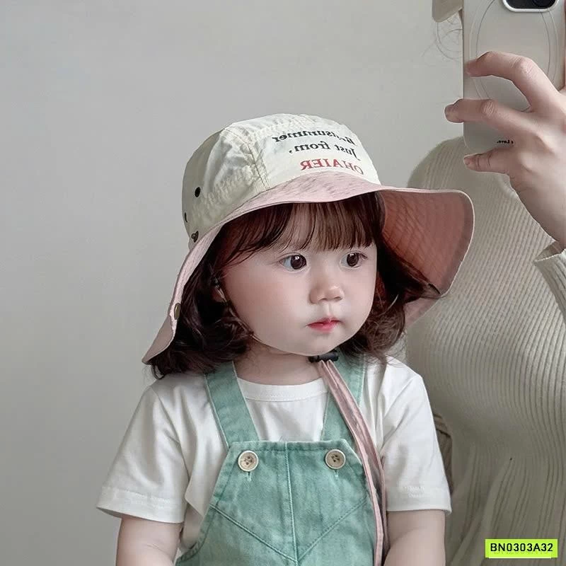 MŨ BÈO THÊU CHỮ CAO BỒI