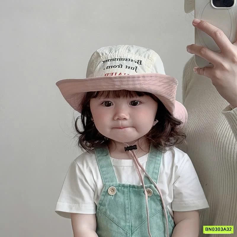 MŨ BÈO THÊU CHỮ CAO BỒI