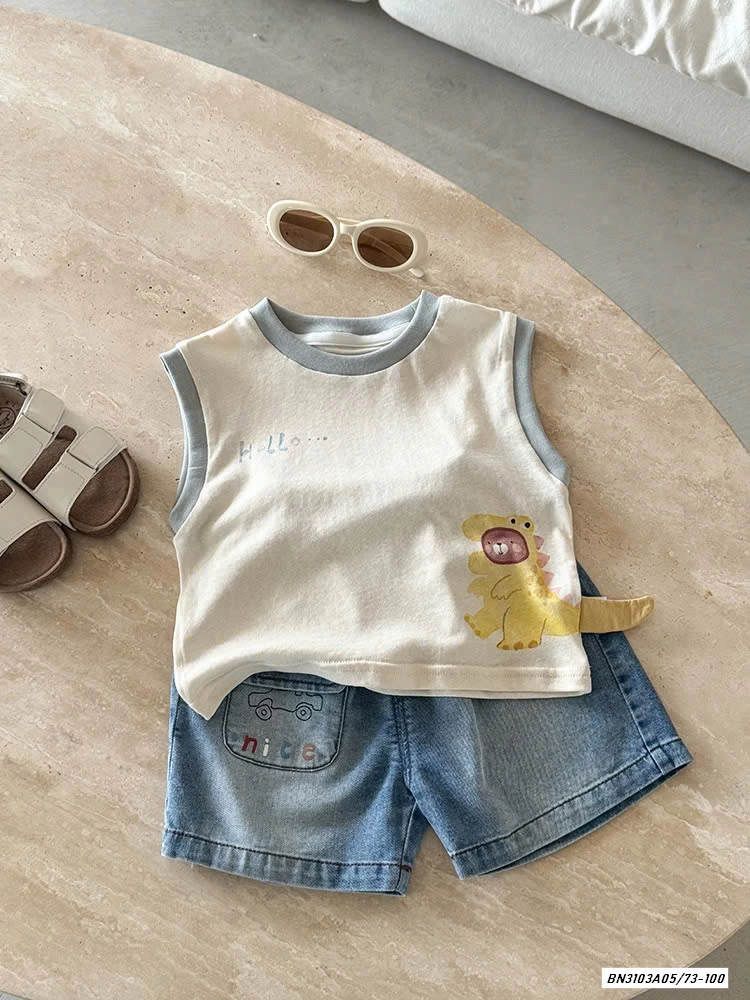 ÁO CÚN 3D MIX SHORT JEANS