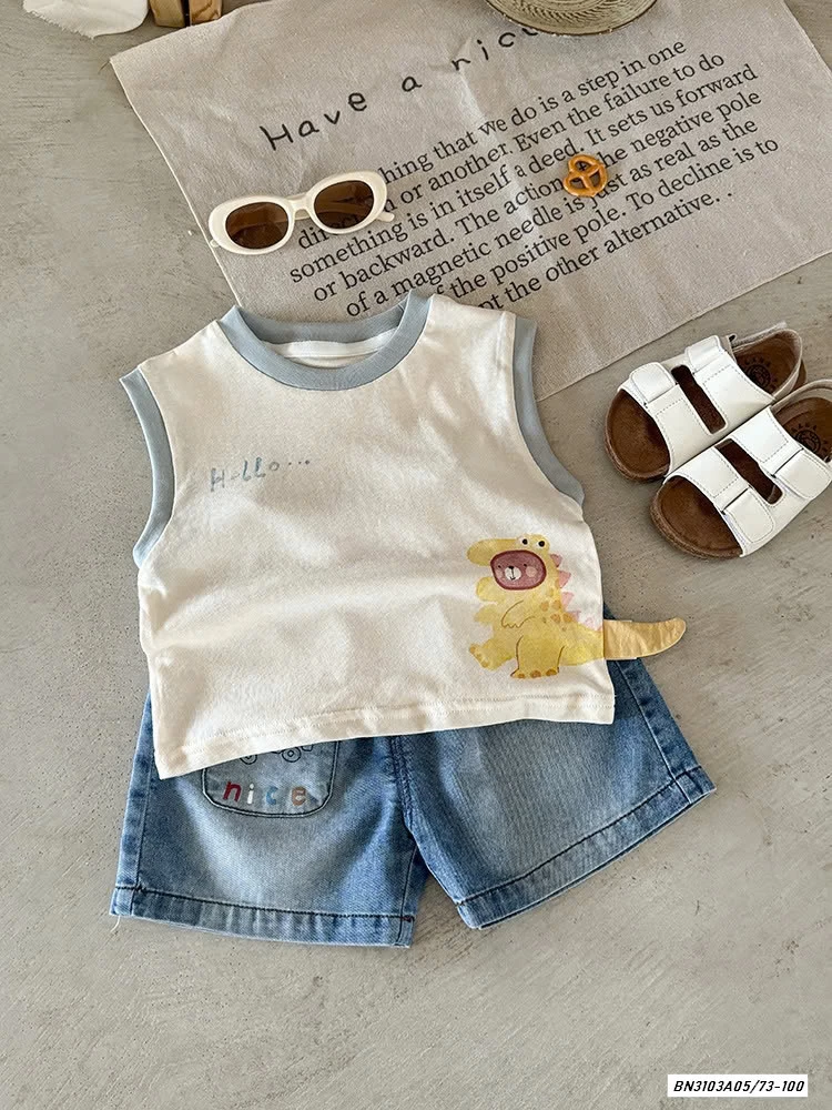 ÁO CÚN 3D MIX SHORT JEANS