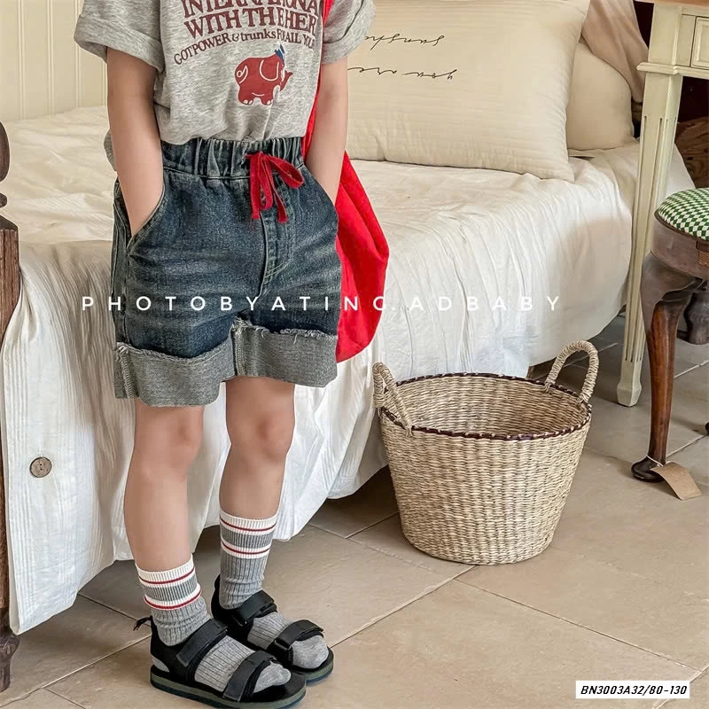 SHORT JEANS GẤP GẤU ADBABY