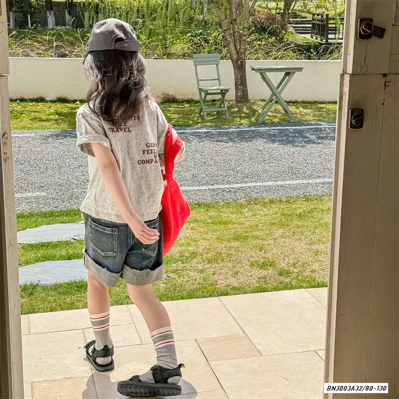 SHORT JEANS GẤP GẤU ADBABY